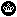 Pixel art of a black checkers piece flipped on the side with the king symbol.