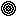 Pixel art of a black checkers piece flipped on the side with no king symbol, instead displaying a series of inner white rings.